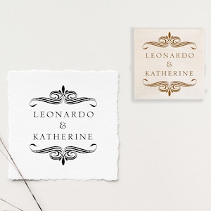 Sello de goma personalizado, sello personalizado, sello autoentintado personalizado, sello de boda, sello de nombres, sello de pareja, regalo personalizado, sello de logotipo