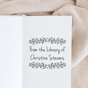 Book Stamp, Library Stamp, Rubber Stamp, Custom Stamp, Personalized Stamp. Self-Inking Stamp, Personalized Gift, Book Label