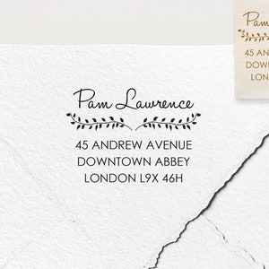 Sello de dirección, sello personalizado, sello personalizado, regalo personalizado, sello de goma, sello autoentintado, sello de logotipo, dirección de devolución