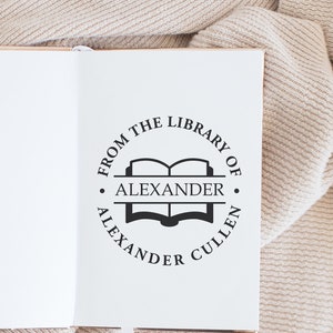 Book Stamp, Library Stamp, Rubber Stamp, Custom Stamp, Personalized Stamp. Self-Inking Stamp, Personalized Gift, Book Label
