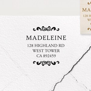 Adresstempel, aangepaste stempel, gepersonaliseerde stempel, gepersonaliseerd cadeau, rubberen stempel, zelfinktende stempel, logostempel, retouradres