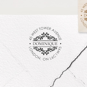Adresstempel, aangepaste stempel, gepersonaliseerde stempel, gepersonaliseerd cadeau, rubberen stempel, zelfinktende stempel, logostempel, retouradres