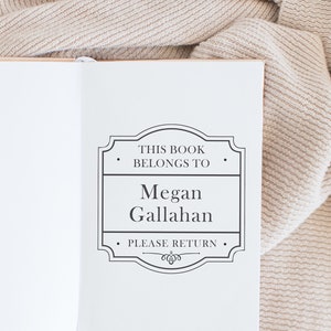 Book Stamp, Library Stamp, Rubber Stamp, Custom Stamp, Personalized Stamp. Self-Inking Stamp, Personalized Gift, Book Label