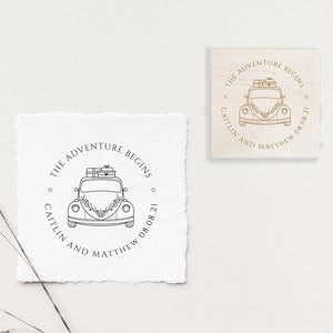 Adventure Begins Stempel, Save the Date Stempel, Stempel, Stempel, Hochzeitsstempel, Hochzeitslogo, Personalisierter Stempel