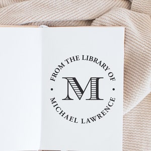 Book Stamp, Library Stamp, Rubber Stamp, Custom Stamp, Personalized Stamp. Self-Inking Stamp, Personalized Gift, Book Label
