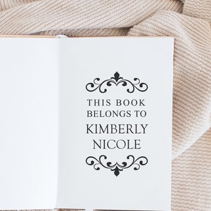 Book Stamp, Library Stamp, Rubber Stamp, Custom Stamp, Personalized Stamp. Self-Inking Stamp, Personalized Gift, Book Label