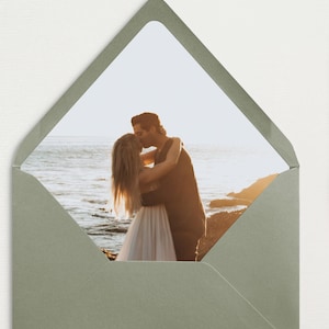 Forros de sobre personalizados / Forros de sobre para bodas / Forros de sobre con fotos personalizados / Forros de sobre para eventos de bodas / Forro de sobre