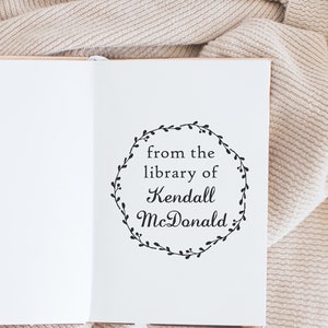Book Stamp, Library Stamp, Rubber Stamp, Custom Stamp, Personalized Stamp. Self-Inking Stamp, Personalized Gift, Book Label