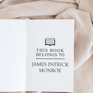 Book Stamp, Library Stamp, Rubber Stamp, Custom Stamp, Personalized Stamp. Self-Inking Stamp, Personalized Gift, Book Label
