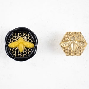 Honigbienen-Wachssiegelstempel, 3D-Wachssiegel, Bienenwachssiegel, Bienenstock-Wachssiegel, Buchstaben-Wachsstempel, gestanzter Wachsstempel, Bienenstock-Wachsstempel