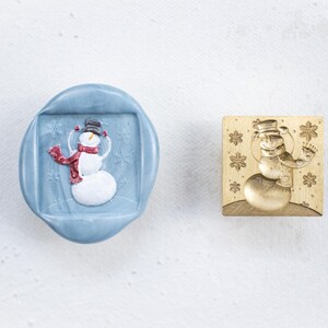 Timbro sigillo di cera di Natale, sigillo di cera per le festività, sigillo di cera per le festività, timbro di cera festivo, timbro di cera con fiocchi di neve, timbro di cera fustellato, timbro di cera regalo
