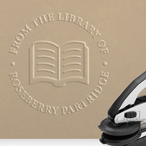 Ex Libris Embosser Custom Library Embosser Personalized Etsy