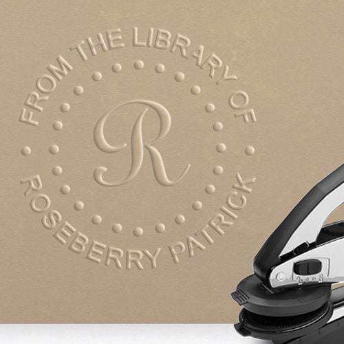 Ex Libris Embosser Custom Library Embosser Personalized Etsy