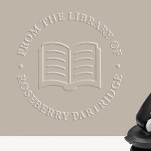 Prägedrucker, Buchpräger, Bibliothekspräger, Benutzerdefinierte Prägedrucker, Bücher, Persönliche Bibliothek, personalisiertes Geschenk, Lesegerät, Prägedruck, Prägedruck, Ex Libris