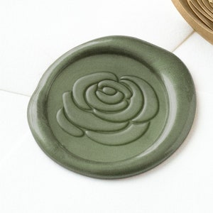 Sello de cera rosa, sello de cera, sello de cera botánico, cera de sellado, sello de cera de boda, pegatinas de sello de cera, sello de cera de planta, sello de cera de flor