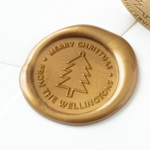 Christmas Wax Seal, Custom Wax Seal Stamp, Christmas Tree Wax Seal Stamp, Personalized Wax Seal Stickers, Holiday Wax Seal, Wax Stamp
