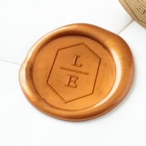 Crest Wax Seal Stamp, Couple Initials Wax Seal Stamp, Custom Wax Seal, Wedding Wax Seal, Invitation Seal, Personalized Seal,Custom Wax Stamp