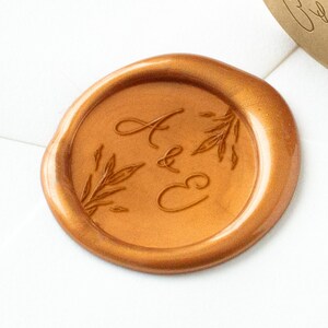 Sceau de cire de mariage, timbre de sceau de cire personnalisé, sceau de cire de couple, sceau personnalisé, cadeau de mariage, sceau de cire initial, cire à cacheter, invitations de mariage