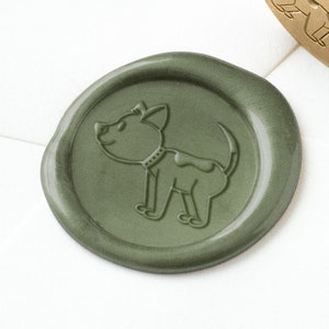 Hunde-Wachs-Siegel-Stempel, Haustier-Wachs-Siegel-Stempel, Siegelwachs, Brief-Wachs-Siegel, Einladungs-Siegel, Logo-Wachs-Siegel, niedliches Wachs-Siegel