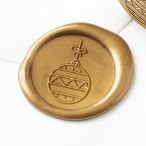 Ornamento com selo de cera de arco, selo de cera de Natal, selo de cera personalizado, selos de cera, selo de cera de férias, selo de cera de Natal, cera de ornamento