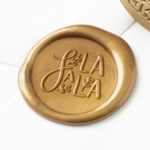 Fa La La Wachs-Siegel-Stempel, Kalligraphie-Wachs-Siegel-Stempel, Weihnachts-Wachs-Siegel, Feiertags-Wachs, Wachs-Siegel-Stempel, Weihnachtsgeschenk