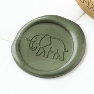 Sello de sello de cera de elefante, sello de sello de cera para mascotas, cera de sellado, sello de cera de carta, sello de invitación, sello de cera de logotipo, sello de cera lindo, sello de cera animal