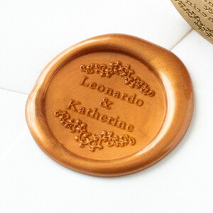 Sello de cera de boda, sello de cera personalizado, sello de cera de pareja, sello personalizado, regalo de boda, sello de cera de nombres, cera de lacre, sello de cera de invitación