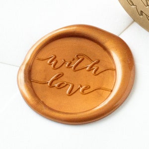 Mit Liebe Wachssiegel Stempel, Liebe Kalligraphie Wachssiegel Stempel, Siegelwachs, Hochzeit Wachssiegel, Liebeswachssiegel, Einladungssiegel, Wachssiegel Aufkleber