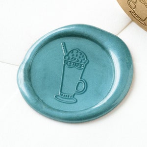 Sello de cera de batido, sello de cera, sello de cera, sello de cera de boda, sello de cera de logotipo, sello de cera de verano, pegatinas de sello de cera, sellos de cáscara y palo