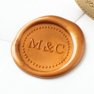 Monogramm Wachssiegel Stempel, Paar Initialen Wachssiegel Stempel, benutzerdefiniertes Wachssiegel, Hochzeit Wachssiegel, Einladungssiegel, personalisiertes Siegel