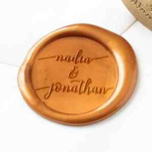 Wedding Wax Seal, Custom Wax Seal Stamp, Couple Wax Seal, Personalized Seal, Wedding Gift, Names Wax Seal, Sealing Wax, Invitations Seal