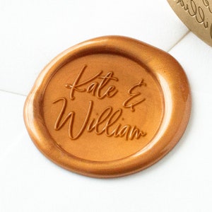 Bruiloft lakzegel, aangepaste lakzegel stempel, paar lakzegel, gepersonaliseerde zegel, huwelijksgeschenk, eerste lakzegel, zegellak, huwelijksuitnodigingen