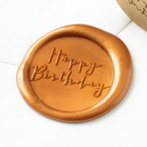 Alles Gute zum Geburtstag Wachssiegel Stempel, Geburtstag Kalligraphie Wachssiegel Stempel, Siegelwachs, Wachsstempel, Alles Gute zum Geburtstag Skript Wachsstempel