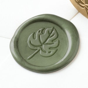 Palm Fond lakzegel stempel, zomer lakzegel, bruiloft lakzegel, logo lakzegel, blad lakzegel, lakzegel stickers, strand lakzegel, botanische