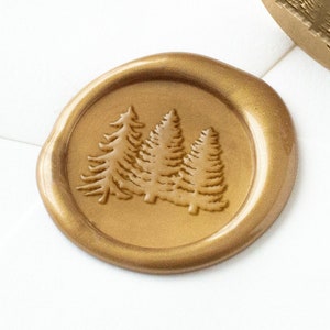 Sigillo di cera di alberi di pino, timbro sigillo di cera di Natale, timbro sigillo di cera dell'albero di Natale, sigillo di cera natalizia, timbro di cera dell'albero, Natale, adesivi sigillo di cera