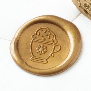 Feestelijke Frappe Wax Seal, Christmas Wax Stamp, Holiday Sealing Wax, Holiday Stamp, Holiday Wax Seal, Christmas Wax Seal, Holiday Wax Stamp