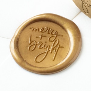 Fröhliches und helles Wachssiegel, Kalligraphie-Wachs-Siegel-Stempel, Weihnachts-Wachs-Siegel, Feiertags-Wachs, Wachs-Siegel-Stempel, Weihnachtsgeschenk