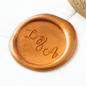 Monogramm Wachssiegel Stempel, Paar Initialen Wachssiegel Stempel, benutzerdefiniertes Wachssiegel, Hochzeit Wachssiegel, Einladungssiegel, personalisierter Wachsstempel, Skript