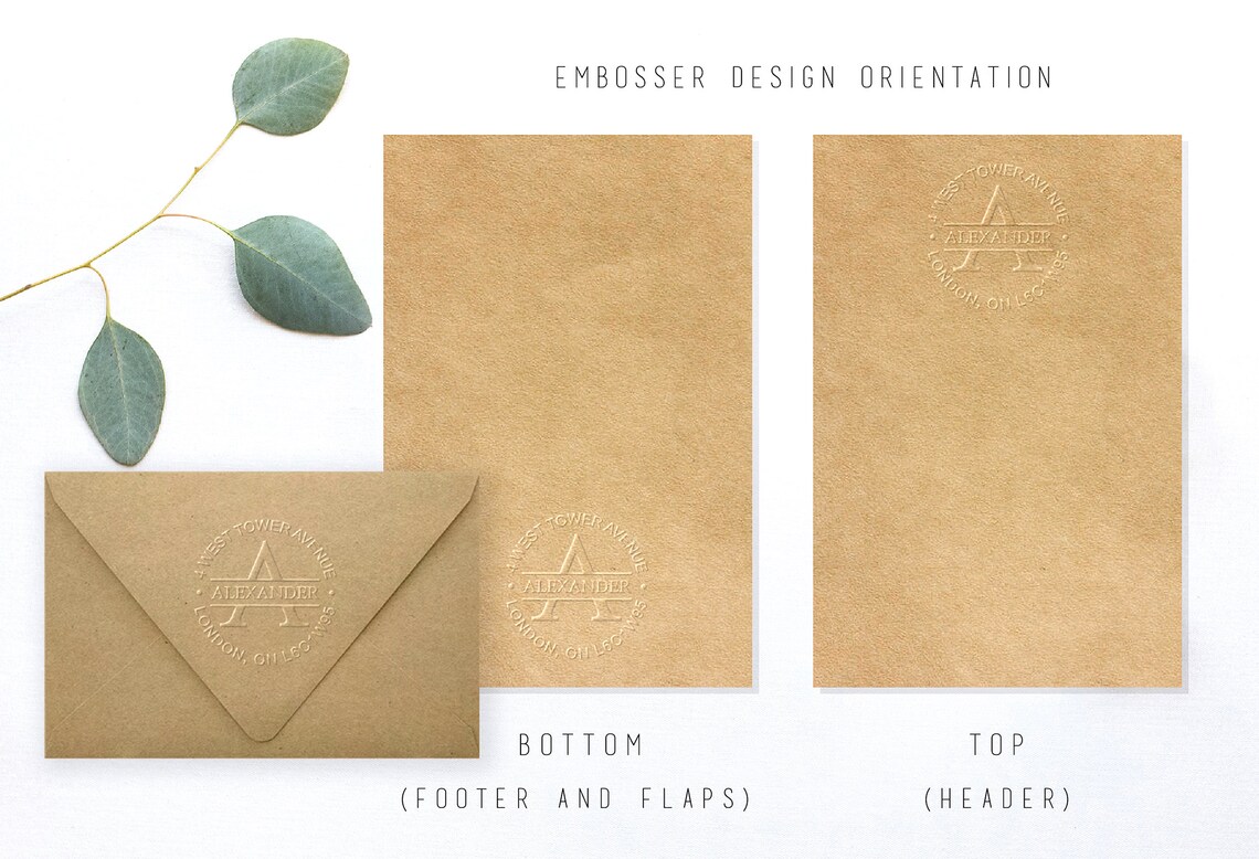 Address Embosser Custom Embosser Return Address Stamp Etsy