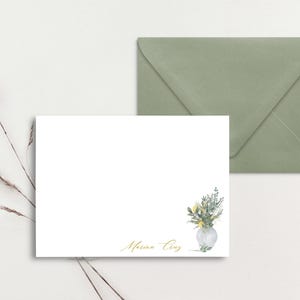 30 Stück benutzerdefinierte Grußkarten, personalisierte Grußkarten, Monogramm-Briefpapier, Monogramm-Briefkarten, benutzerdefinierte Dankeskarte, personalisiertes Briefpapier