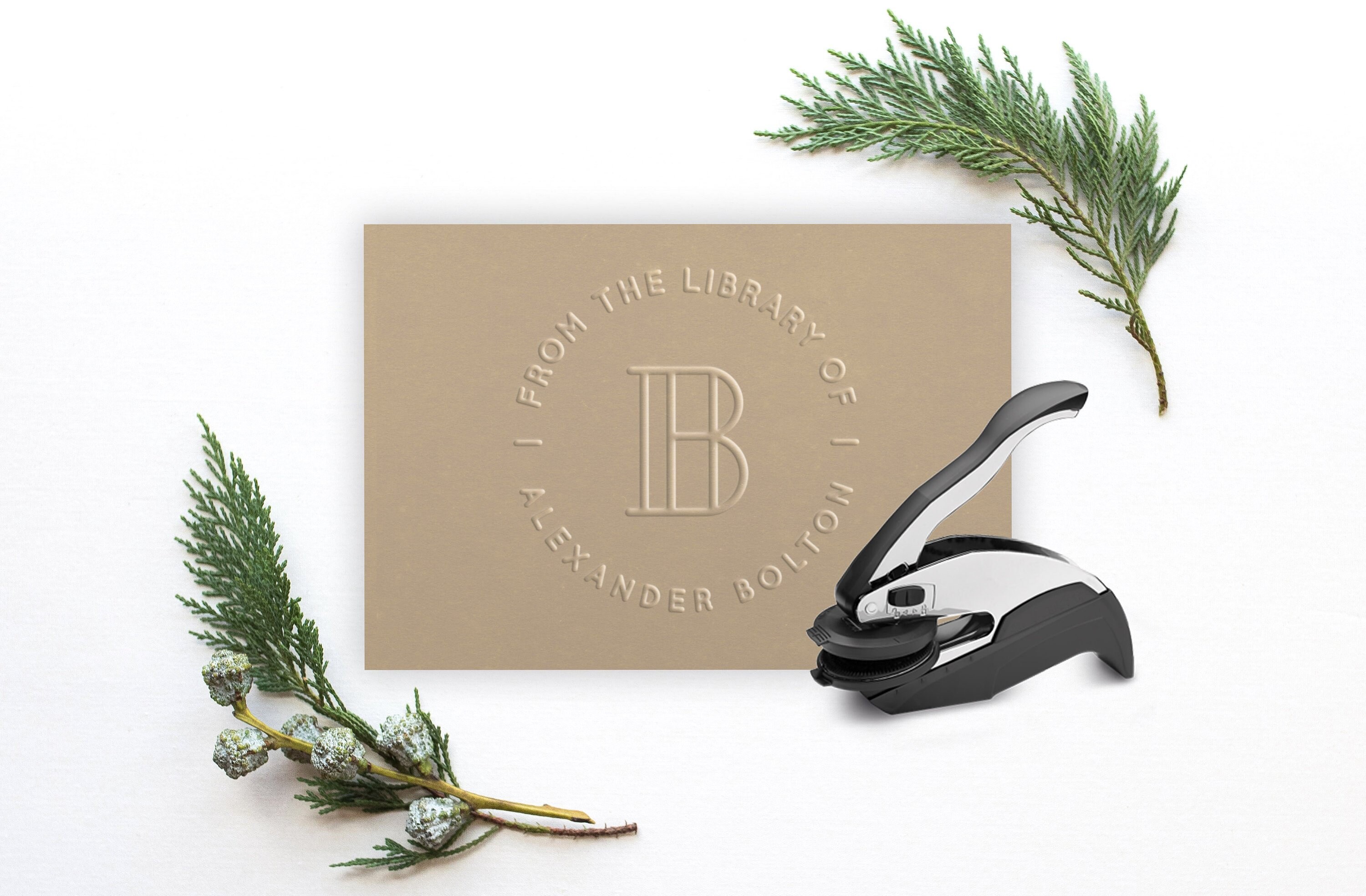 Book Embosser Ex Libris Embosser Library Embosser Etsy