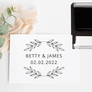 Custom Stamp, Couple Stamp, Wedding Stamp, Self-Inking Stamp, Custom Stamp, Rubber Stamp, Personalized Stamp, Logo Stamp, Name Stamp, Stamp image 4