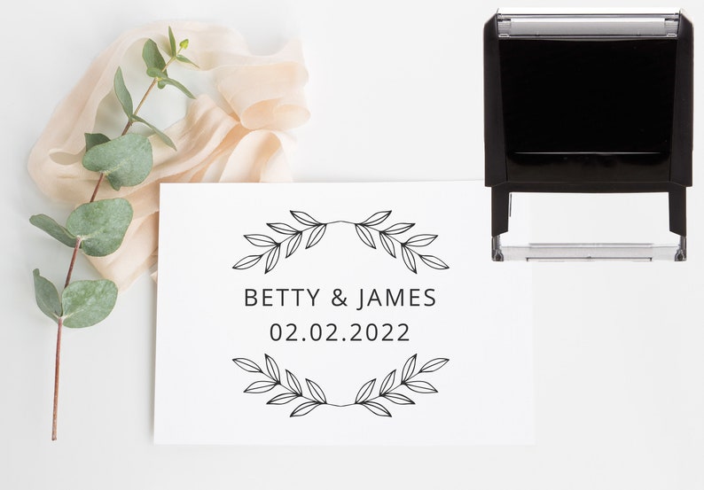 Custom Stamp, Couple Stamp, Wedding Stamp, Self-Inking Stamp, Custom Stamp, Rubber Stamp, Personalized Stamp, Logo Stamp, Name Stamp, Stamp image 4