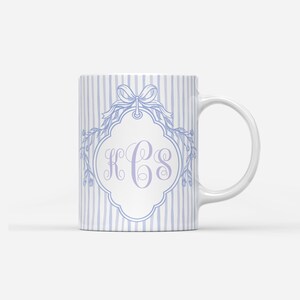 Custom Crest Monogram Mug | Personalized Monogram Mugs | Custom Initials Mug | Custom Crest Mug | Monogram Mug | Initials Mug | Custom Gifts