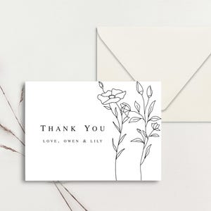 30 Stück benutzerdefinierte Grußkarten, personalisierte Grußkarten, Monogramm-Briefpapier, Monogramm-Briefkarten, benutzerdefinierte Dankeskarte, personalisiertes Briefpapier