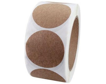 Kraft Stickers 2", Round Stickers, Circle Kraft Stickers, Round Kraft Stickers, Sticker, Embosser Sticker, Stamp Sticker, 32pcs / pack