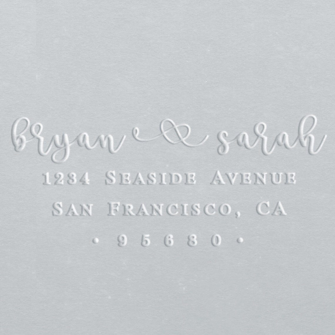 Embosser Return Address Embosser Custom Embosser Wedding Etsy