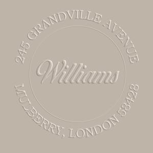 Embosser, Return Address Embosser, Custom Embosser, Housewarming Gift, Wedding Invitation, Calligraphy Stamp, Logo Embosser, Family Embosser