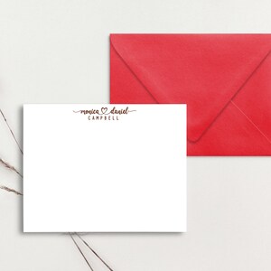 30 Stück benutzerdefinierte Grußkarten, personalisierte Karte, Monogramm Briefpapier, Monogramm Karte, benutzerdefinierte Valentinstagskarte, personalisiertes Briefpapier