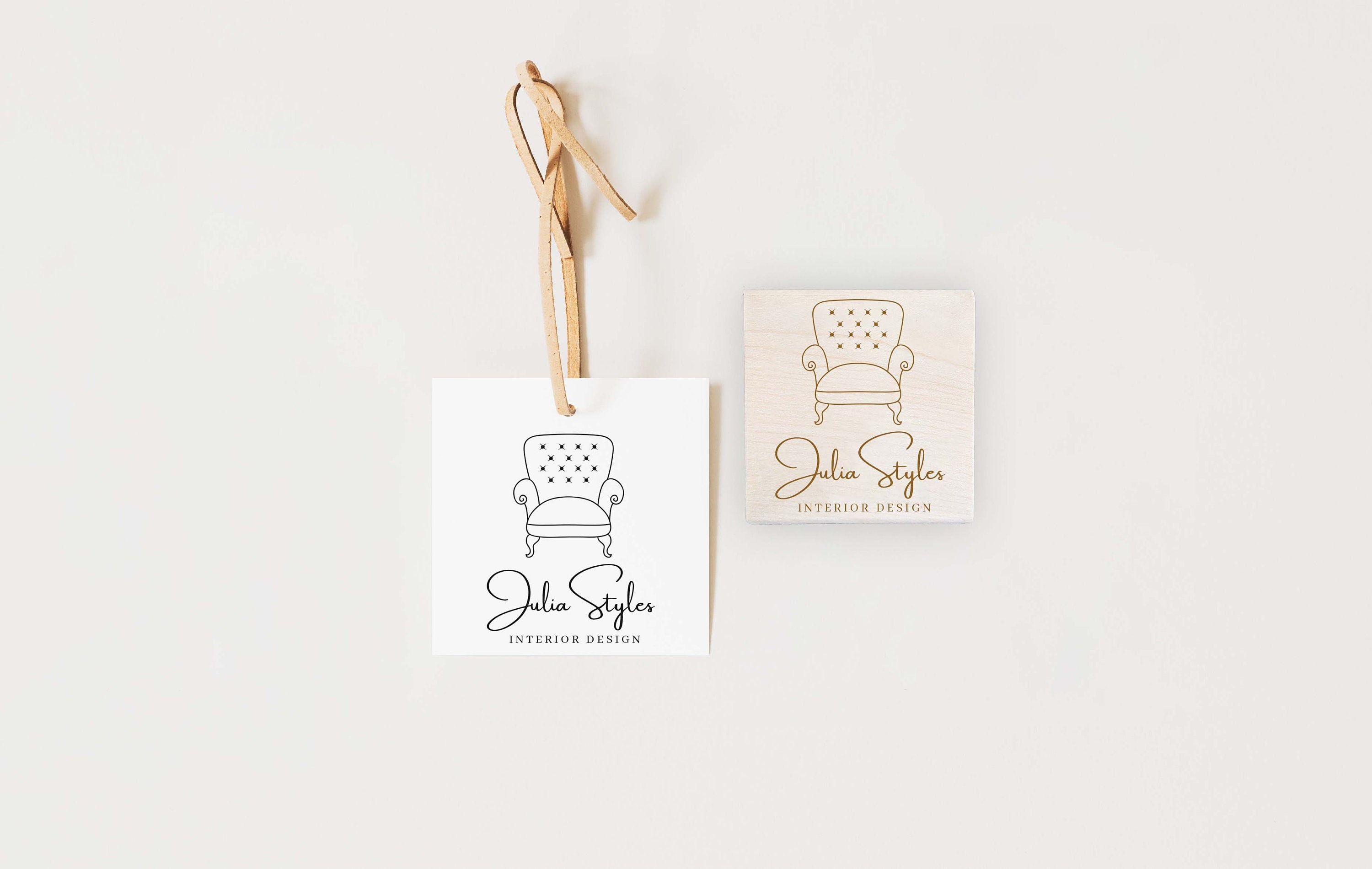 Interior Design Logo Stamp Custom Logo Stamp Business Logo - Etsy